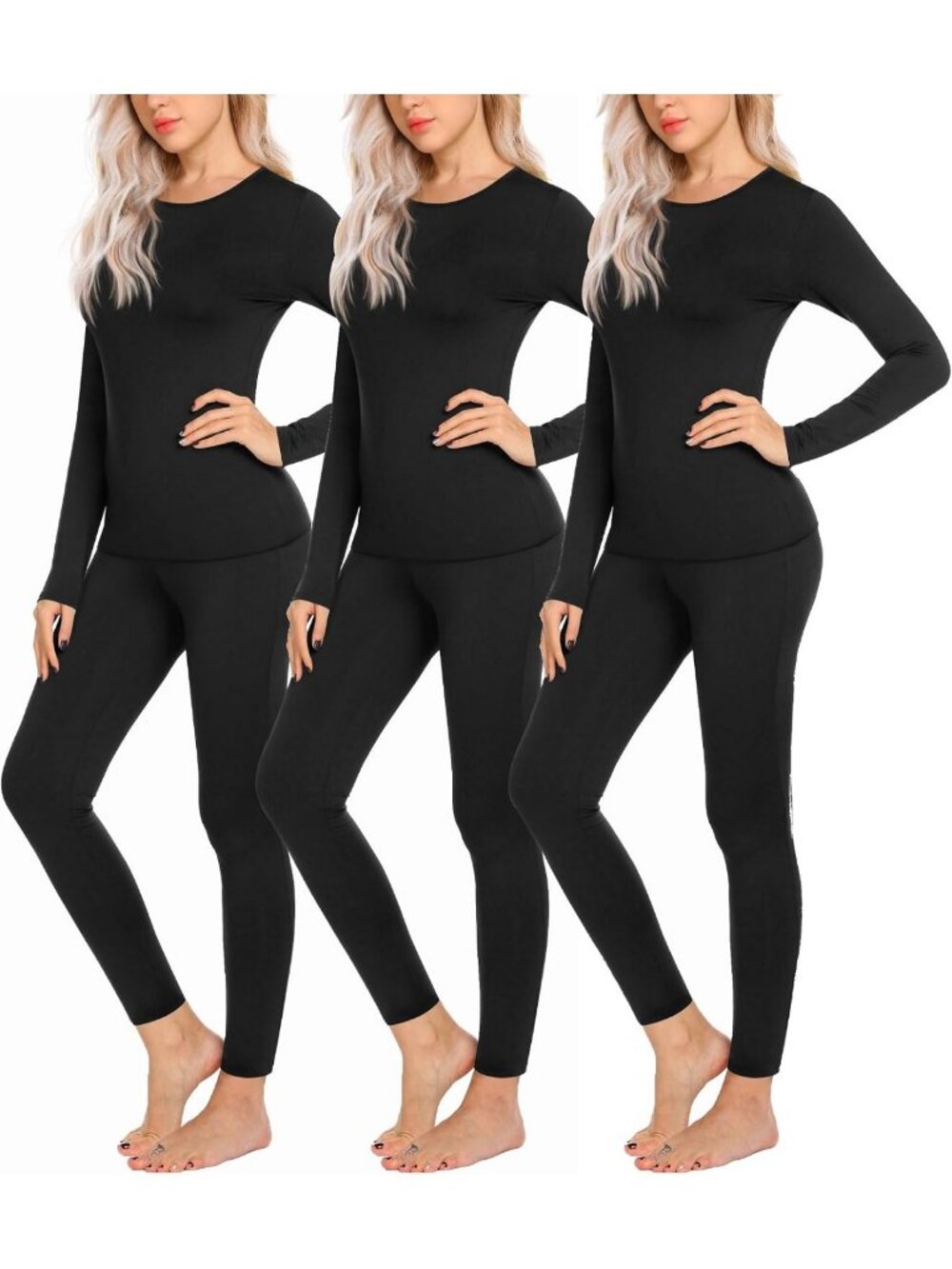 Lightweight Thermal Underwear Set for Women | Long Johns Base Layer, Cozy & Warm